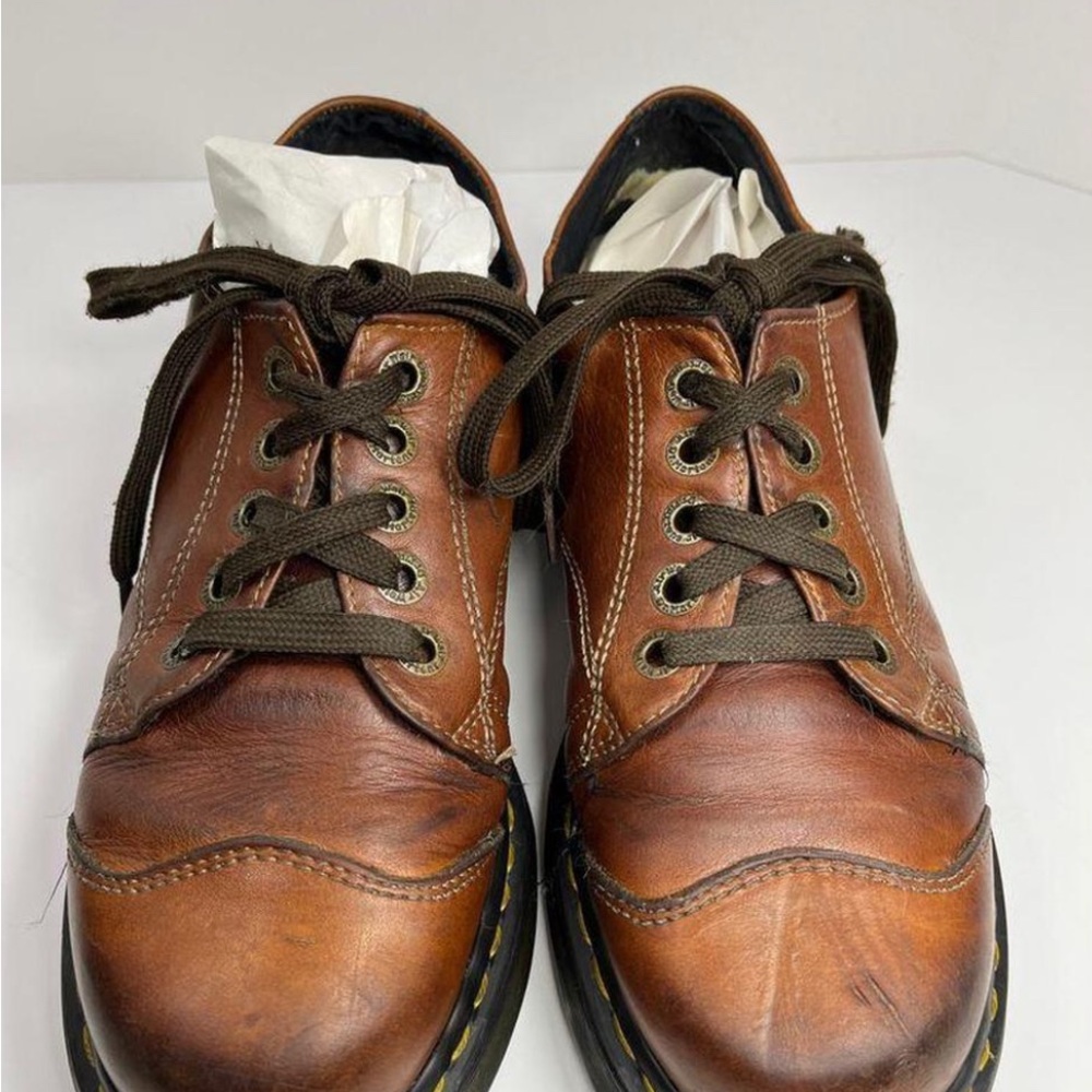 Dr Martens Platform Oxford Shoes Brown UK‎ 7 RARE 0200229618 US sz 7.5